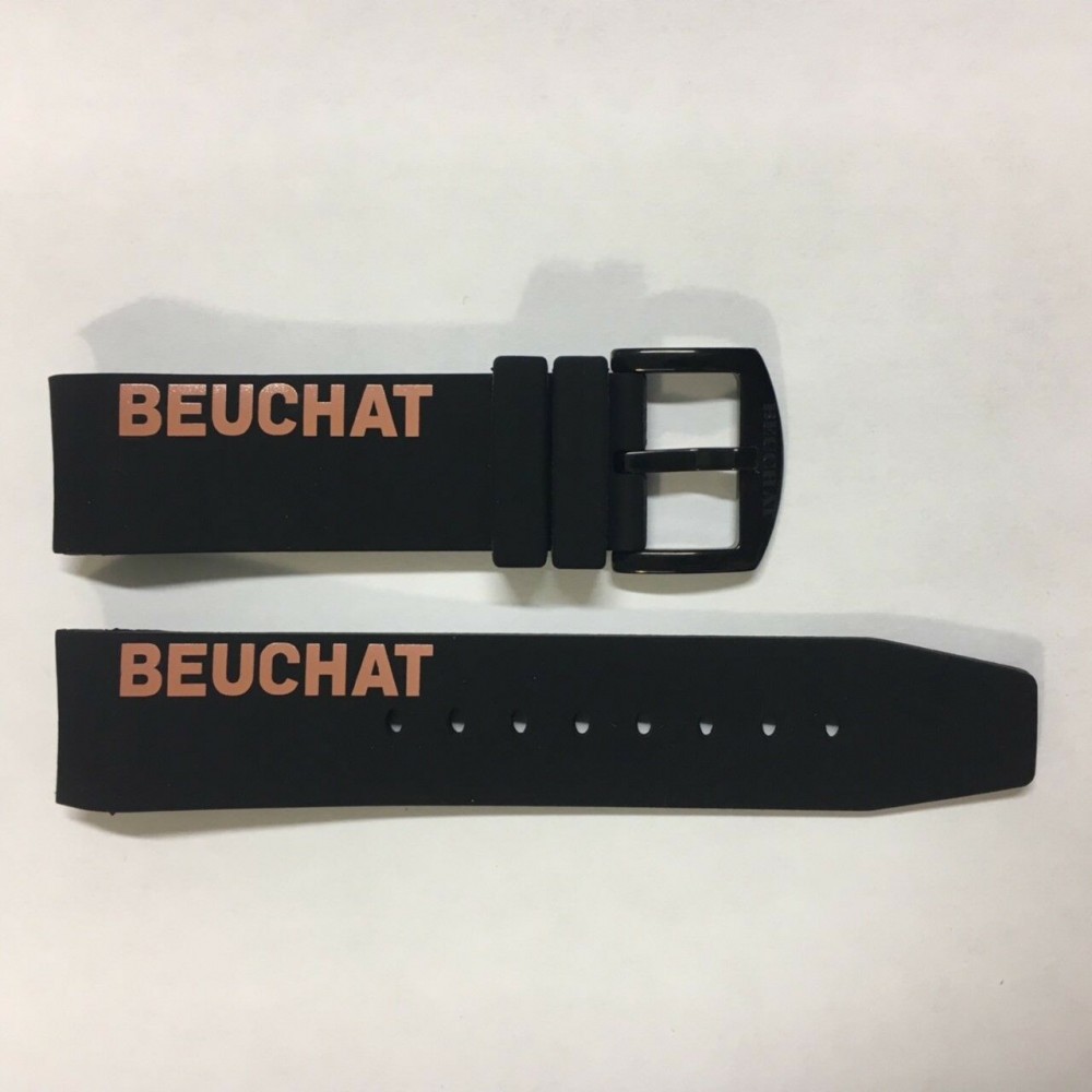 Bracelet silicone Beuchat - HERO - SKELETON / BEU-0346-5-Bracelet Montre Silicone / Caoutchouc-AtelierNet