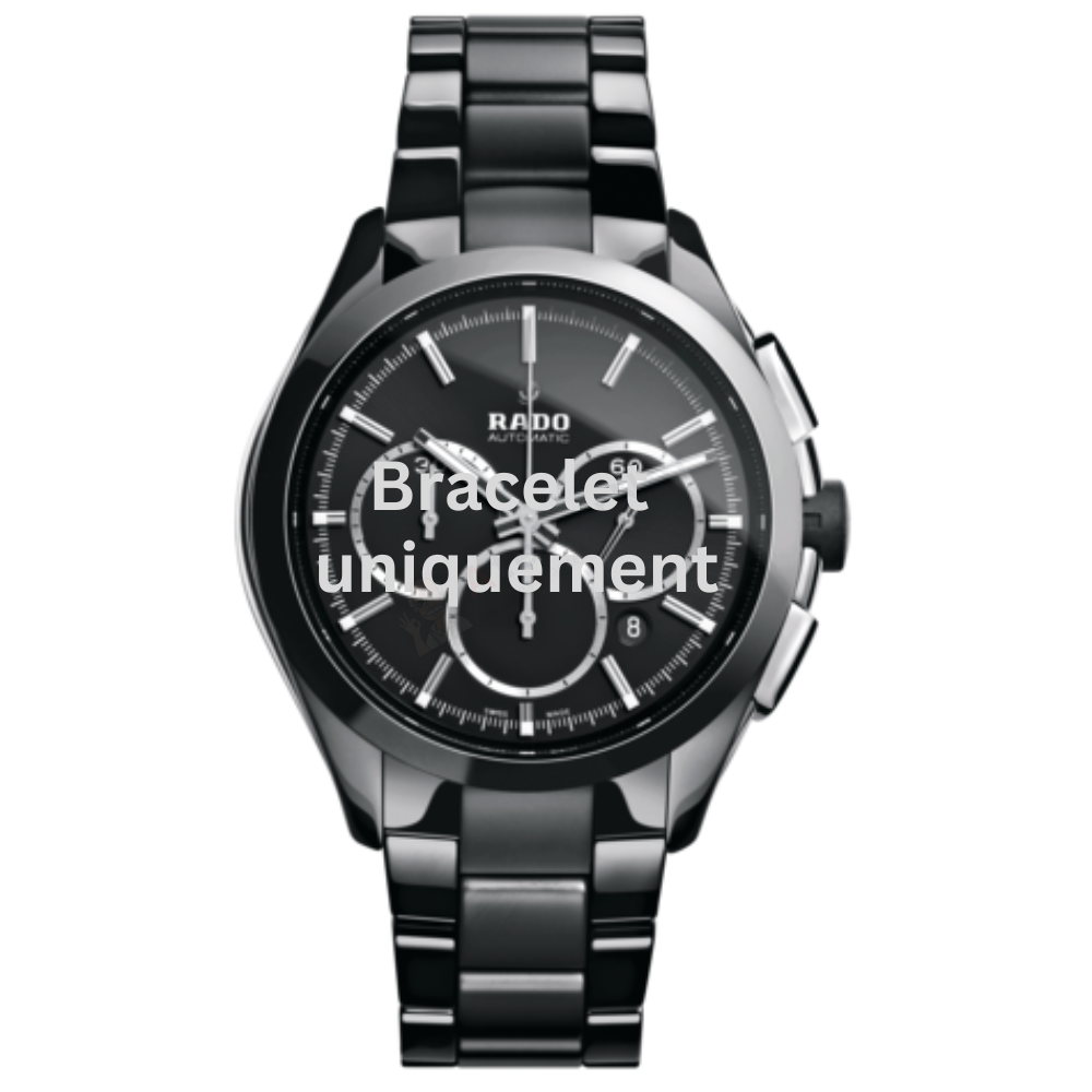 Bracelet titane noir Rado - HYPERCHROME / 01.650.0275.3.015 - R32275152-Bracelet de montre-AtelierNet