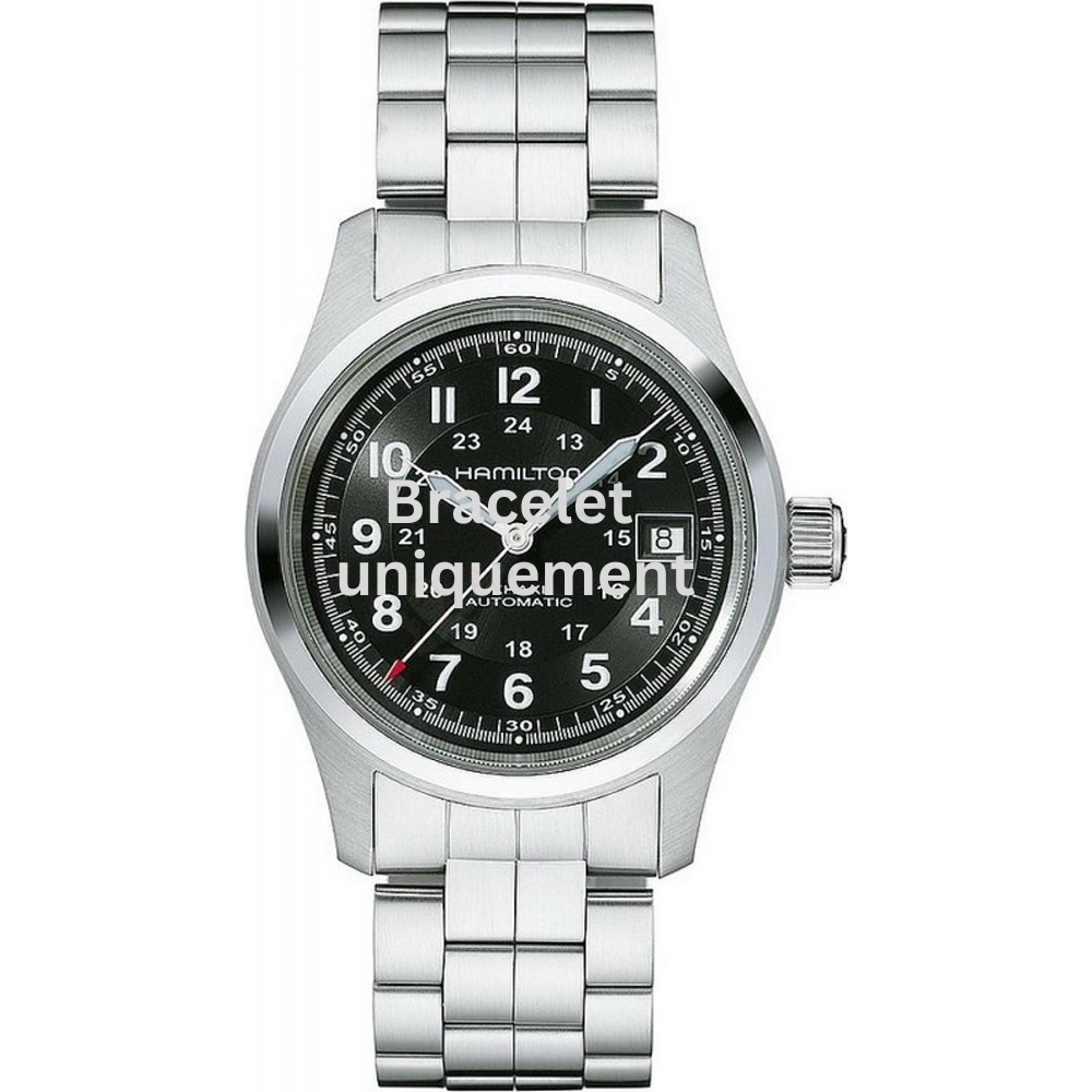 Bracelet métal argent Hamilton - KHAKI FIELD / H704450 - H695704104-Bracelet de montre-AtelierNet