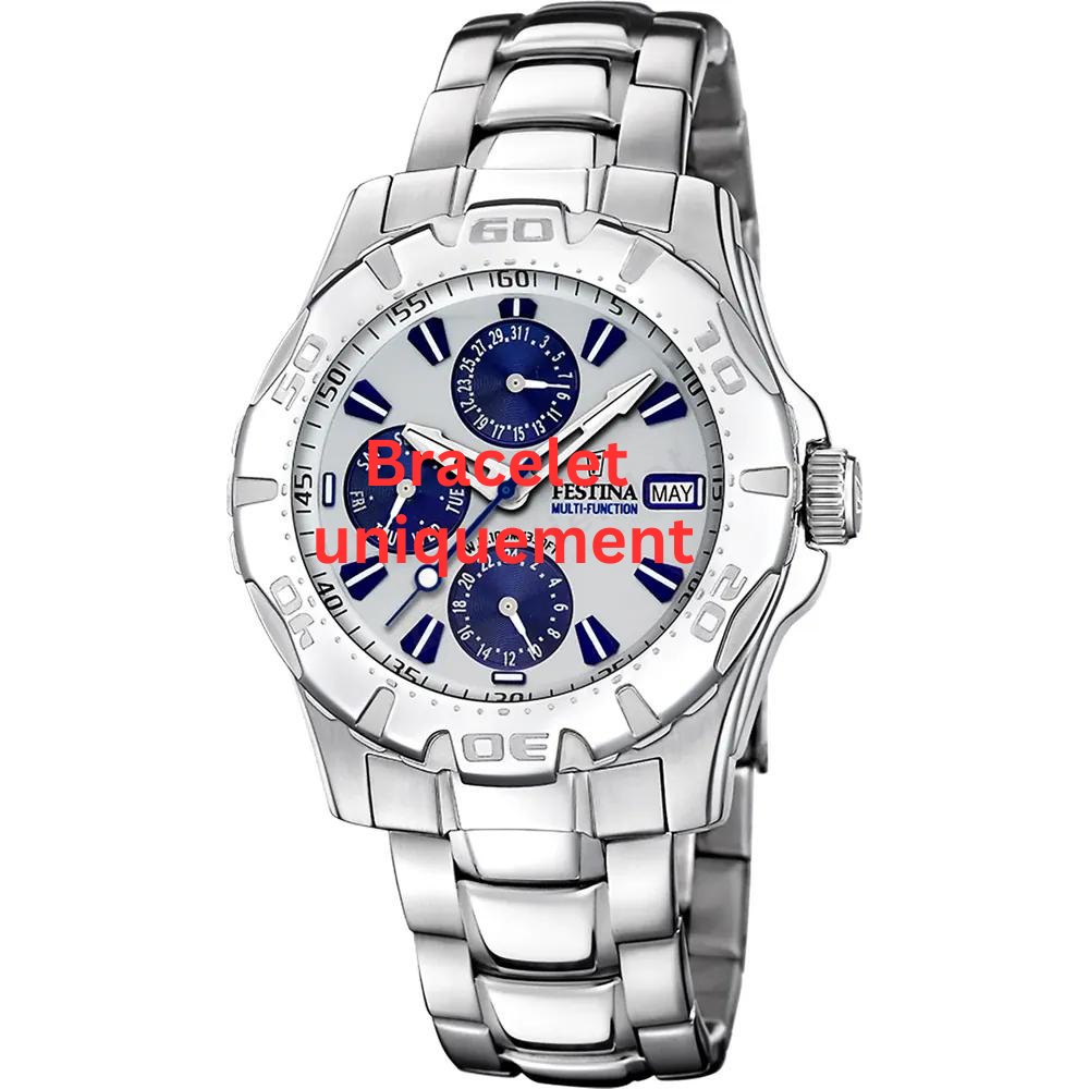 Bracelet metal silver Festina - CHRONO SPORT / F16242/1 - F16283-Bracelets de montres-AtelierNet