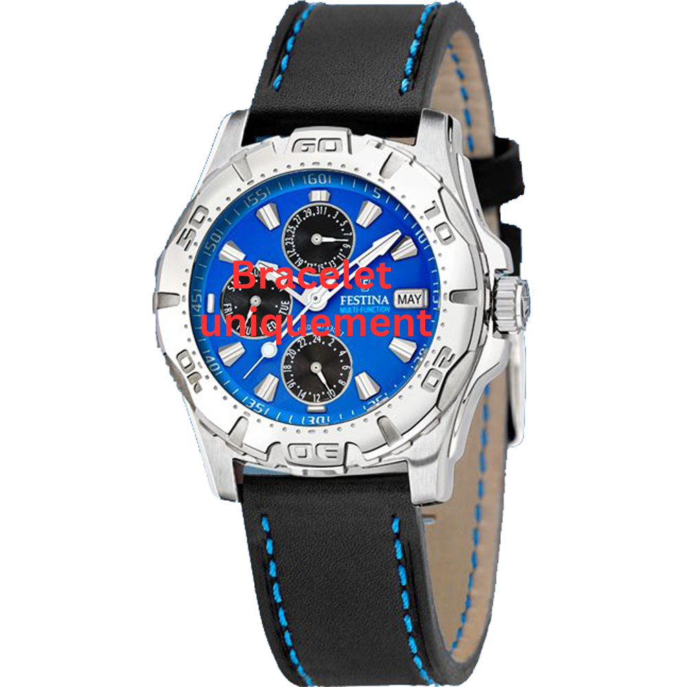 Bracelet leather black Festina - MULTIFUNCTION / F16243/5-Bracelets de montres-AtelierNet