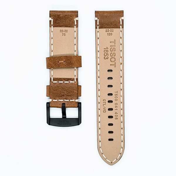 Bracelet cuir Tissot - CHRONO XL 1853 / T600041406 - T600043493 -T600043876-Bracelet Montre Cuir-AtelierNet