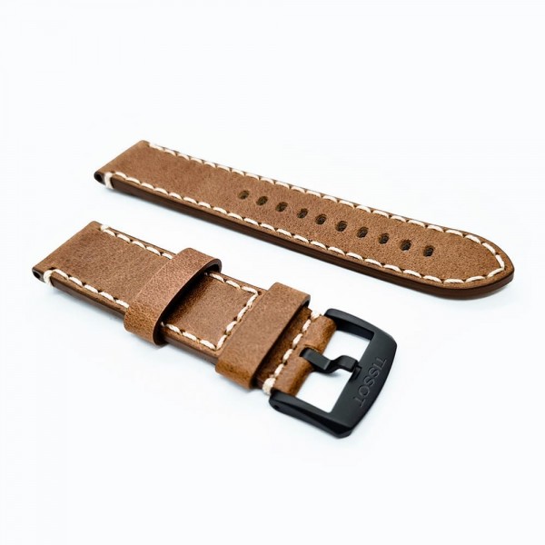 Bracelet cuir Tissot - CHRONO XL 1853 / T600041406 - T600043493 -T600043876-Bracelet Montre Cuir-AtelierNet