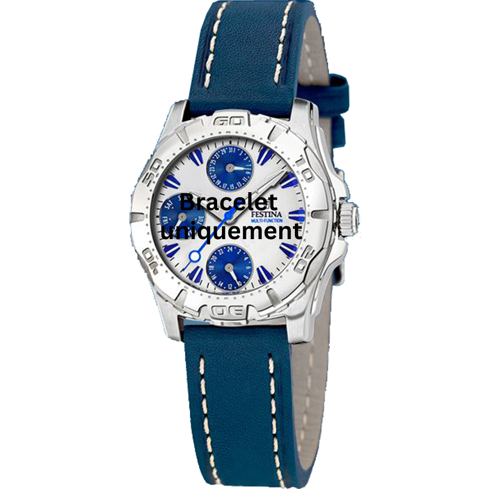 Bracelet cuir bleu Festina - MULTIFUNCTION / F16244/1-Bracelet de montre-AtelierNet