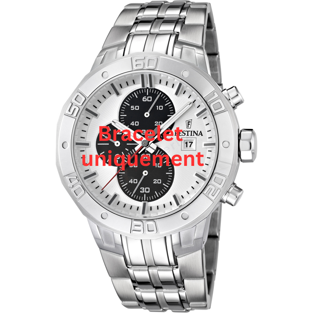 Bracelet metal silver Festina - CHRONOGRAPH / F16666/1-Bracelets de montres-AtelierNet
