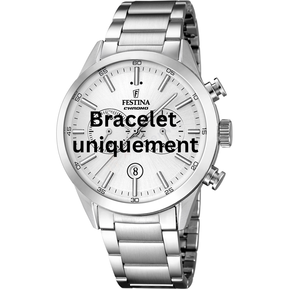 Bracelet metal silver Festina - TIMELESS CHRONOGRAPH / F16826 - F20343-Bracelets de montres-AtelierNet