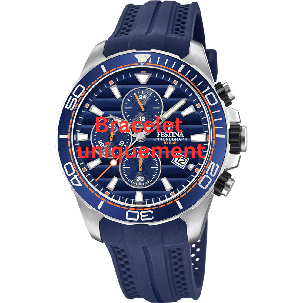 Bracelet silicone blue Festina - THE ORIGINALS / F20370/1-Bracelets de montres-AtelierNet