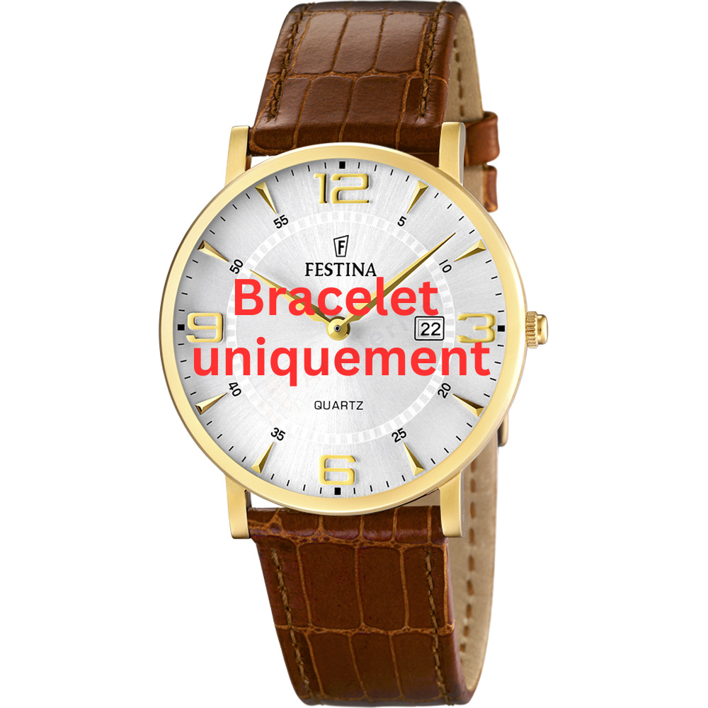 Bracelet leather brown Festina - CLASSIC / F16478/3-Bracelets de montres-AtelierNet