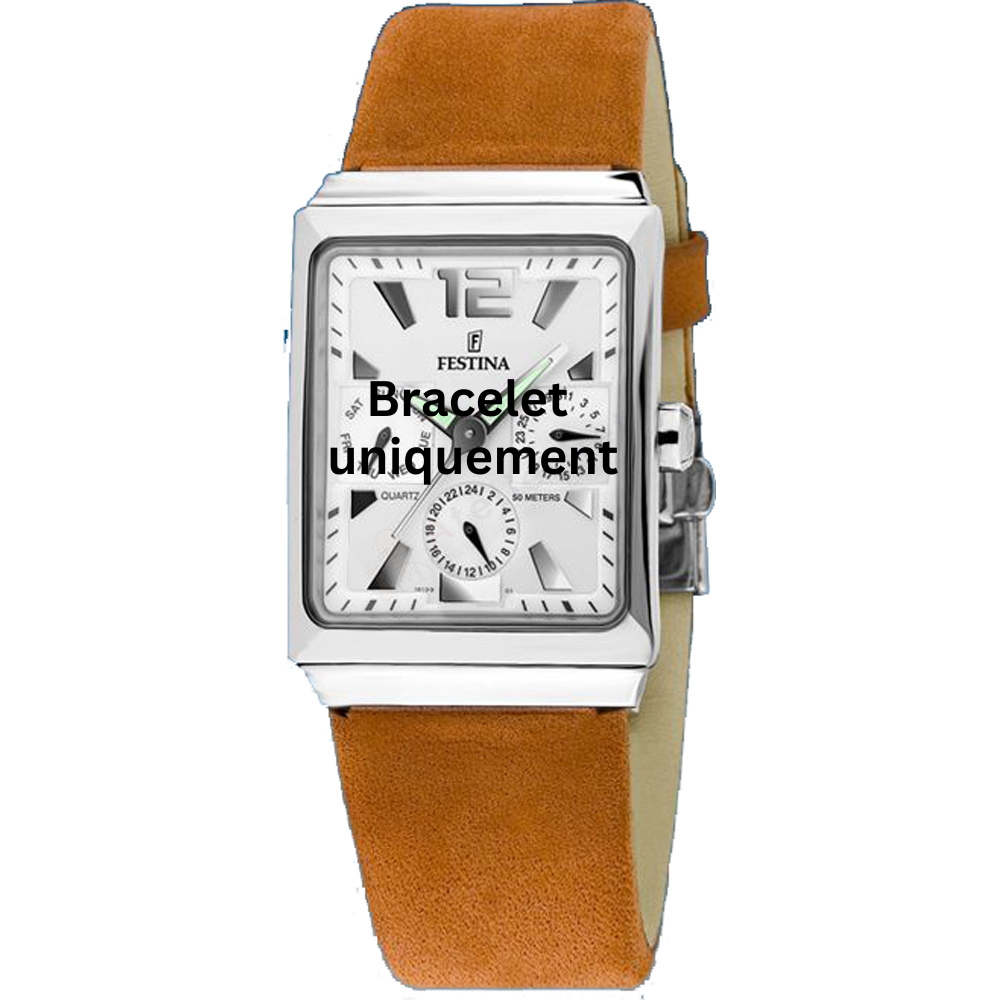 Bracelet leather cognac Festina - F16139/1-Bracelets de montres-AtelierNet