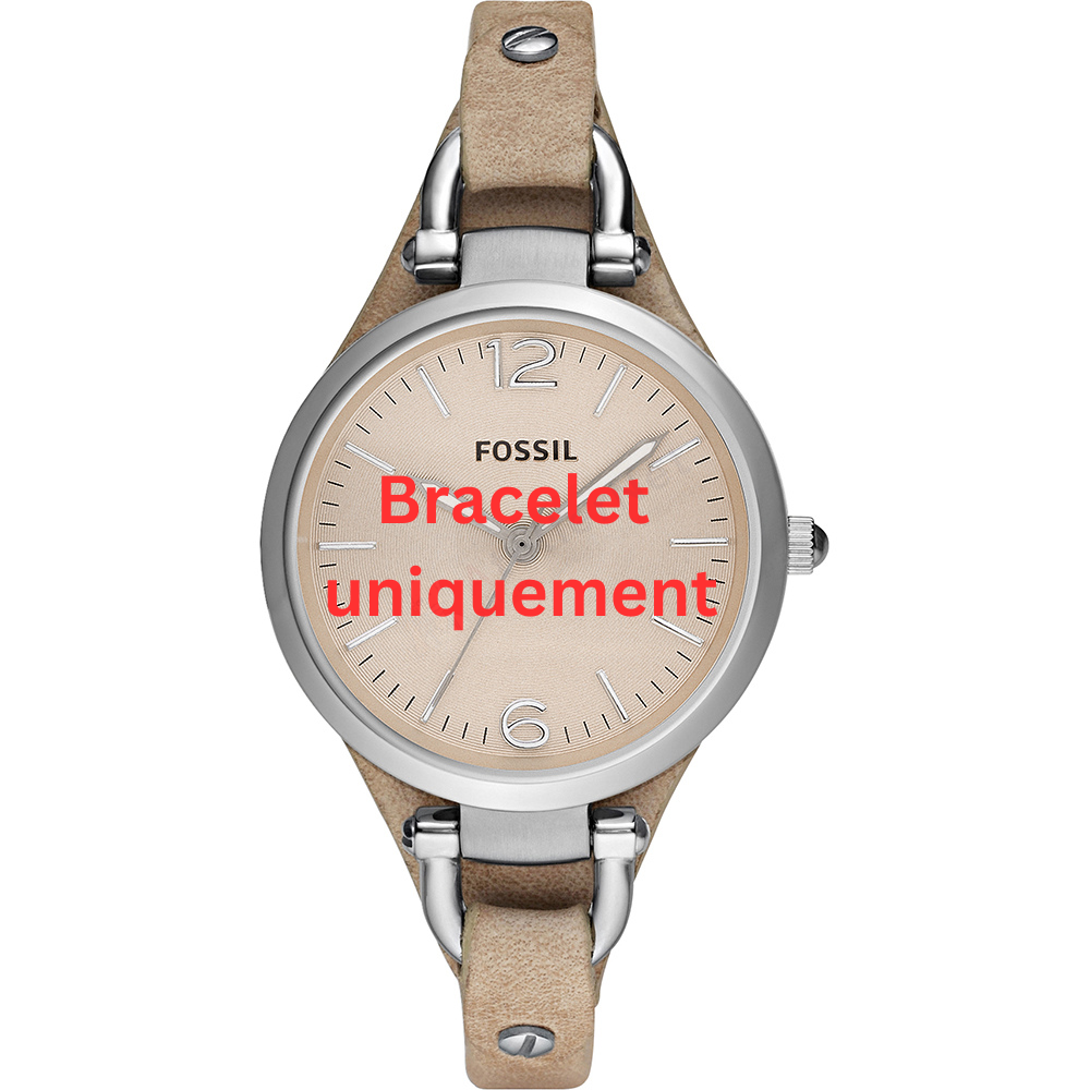 Bracelet leather beige Fossil - GEORGIA / ES2830-Bracelets de montres-AtelierNet
