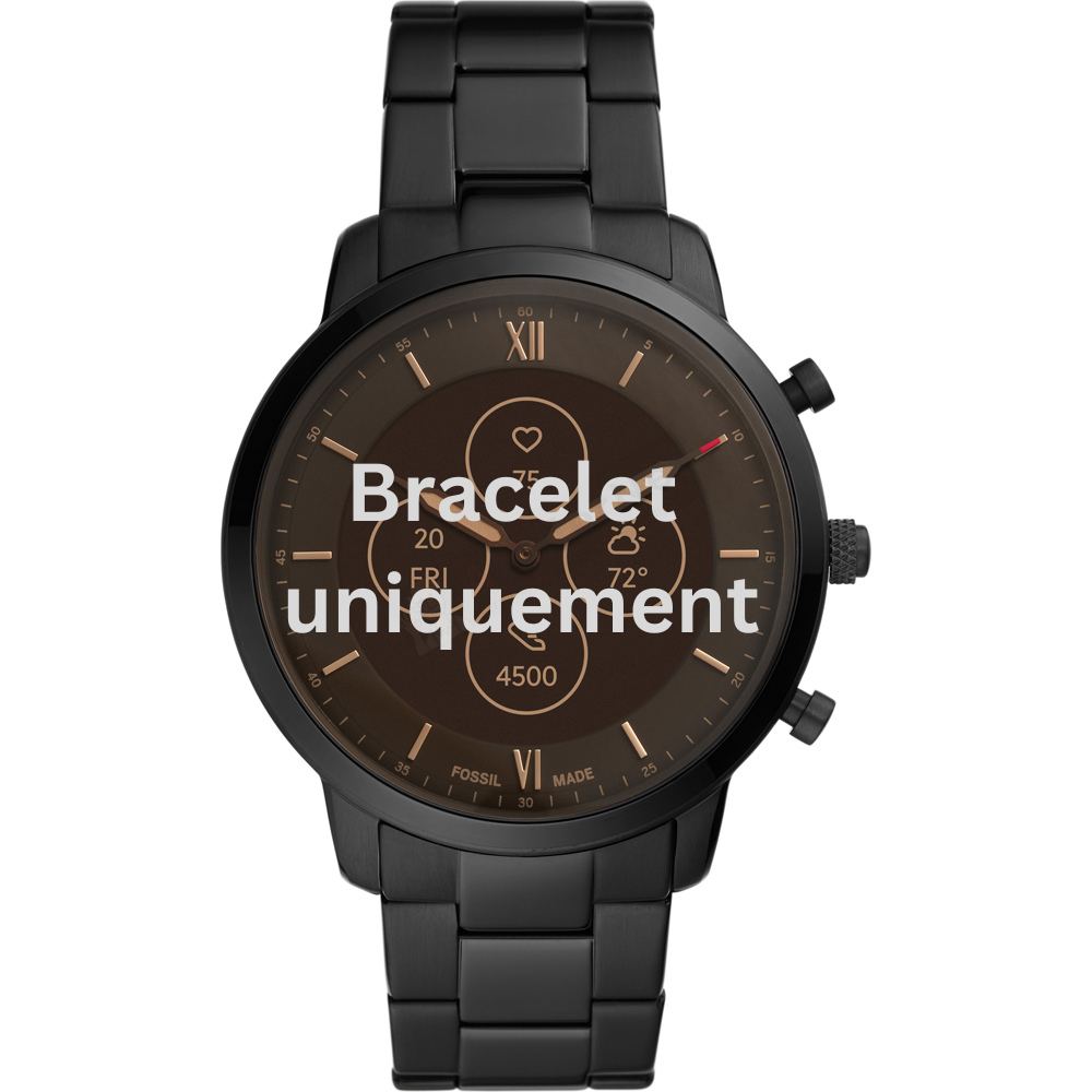 Bracelet métal noir Fossil - NEUTRA / FTW7027-Bracelet de montre-AtelierNet