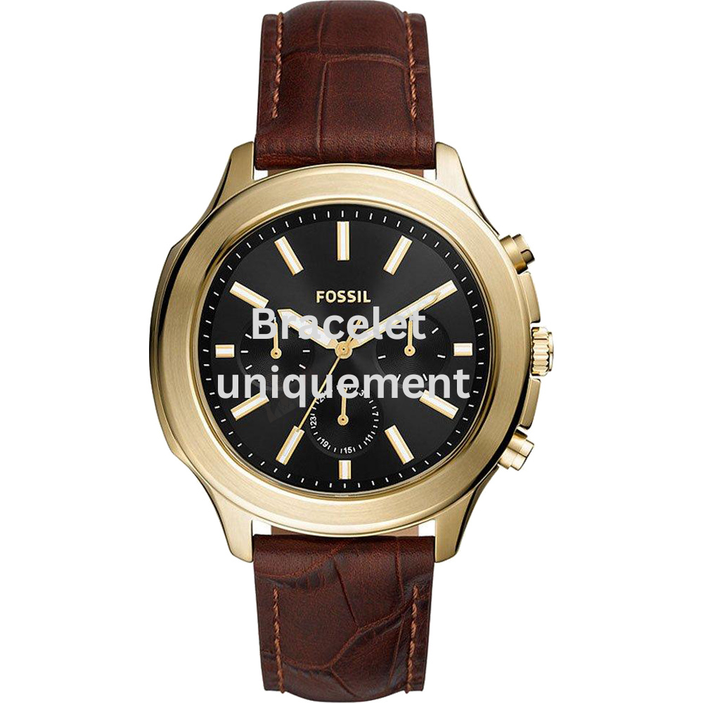 Bracelet cuir brun Fossil - WINDFIELD / BQ2593-Bracelet de montre-AtelierNet