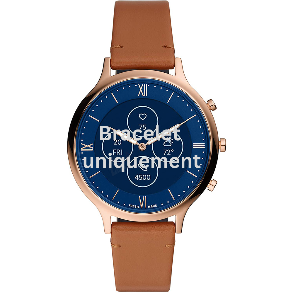 Bracelet cuir brun Fossil - CHARTER / FTW7033-Bracelet de montre-AtelierNet