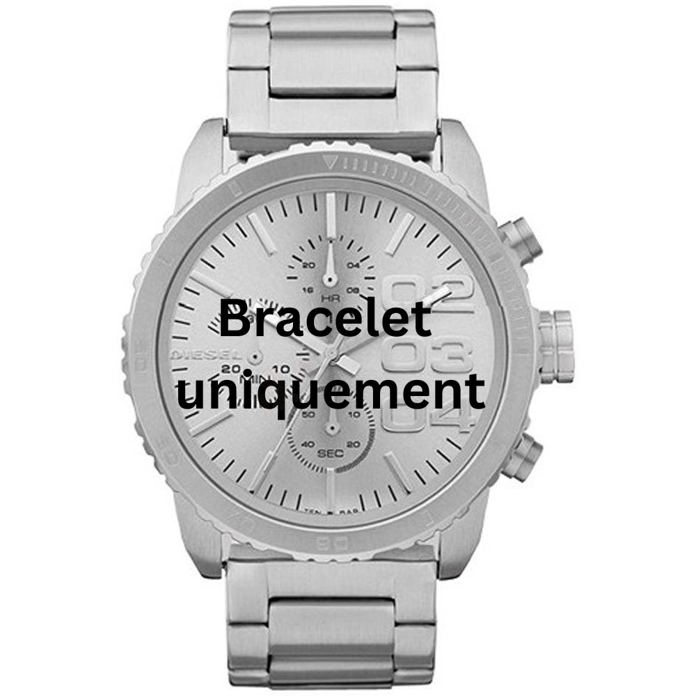 Bracelet metal silver Diesel - FRANCHISE -42 / DZ5301 - DZ5321 - DZ5337-Bracelets de montres-AtelierNet