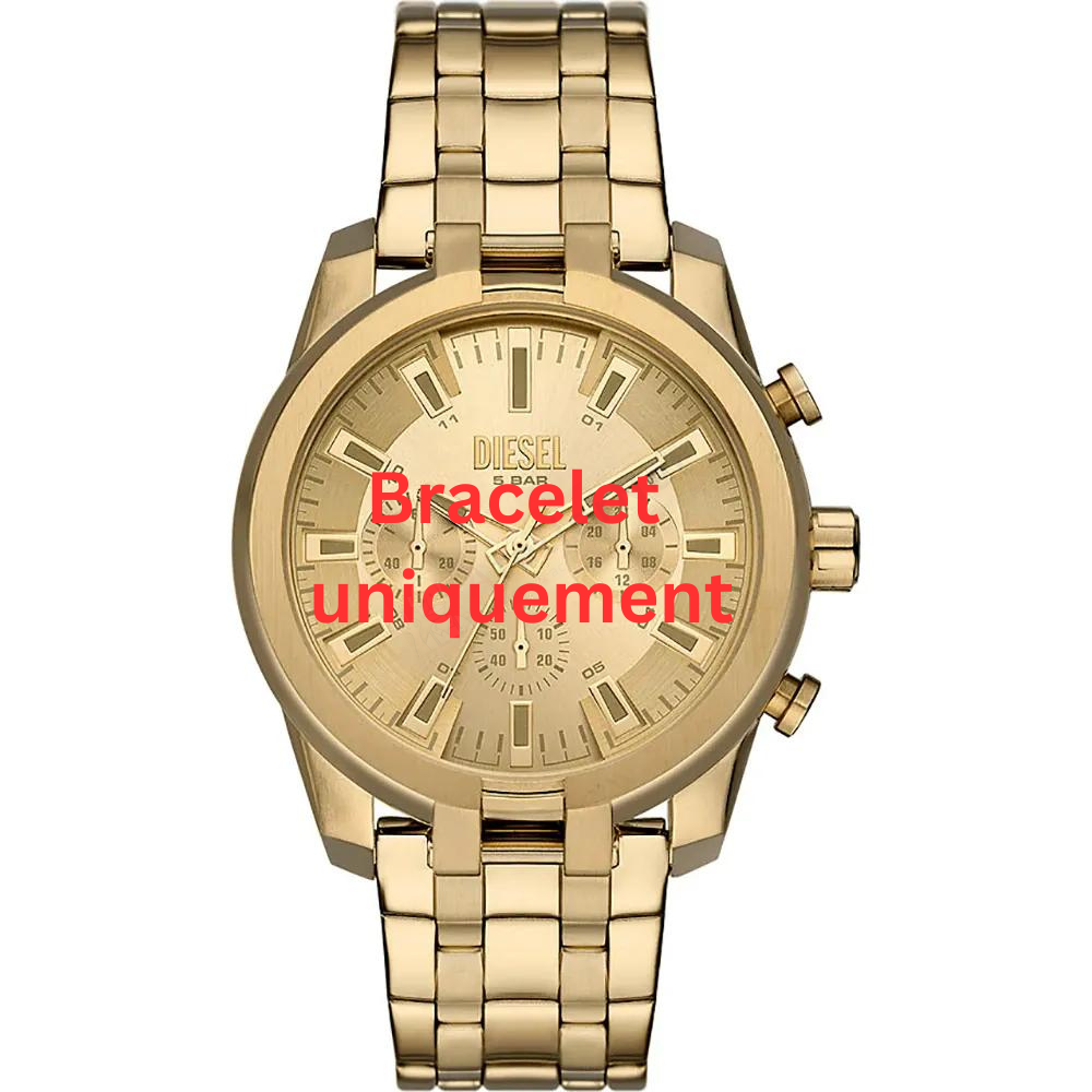 Bracelet metal gold Diesel - SPLIT / DZ4623-Bracelets de montres-AtelierNet