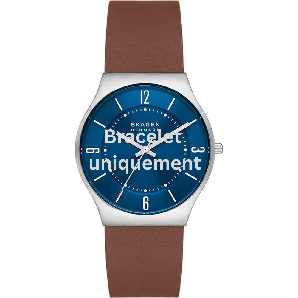 Bracelet cuir marron Skagen - GRENEN / SKW6852-Bracelet de montre-AtelierNet