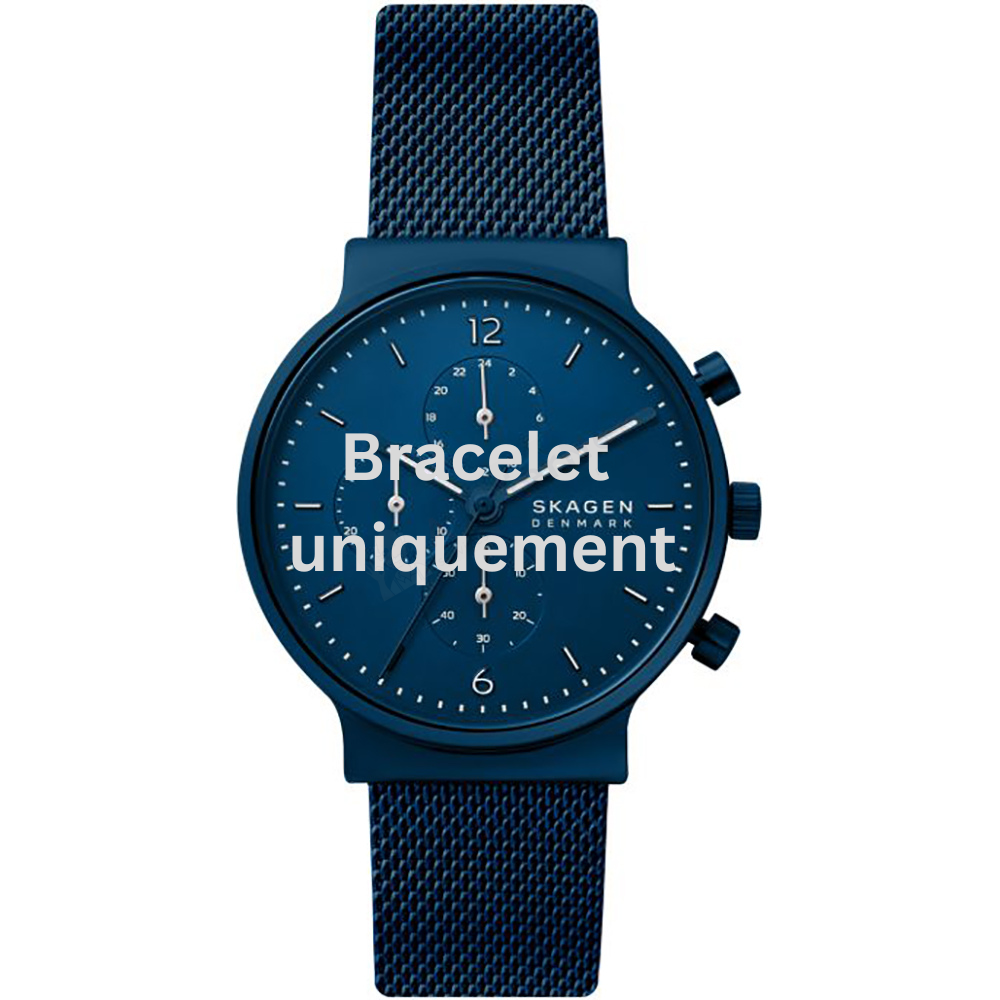 Bracelet métal bleu Skagen - ANCHER / SKW6763-Bracelet de montre-AtelierNet