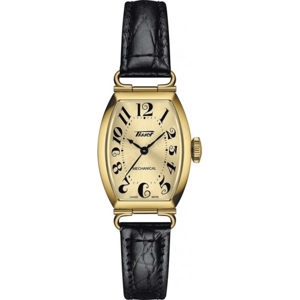 Bracelet cuir noir Tissot - PORTO / T600046130-Bracelet de montre-AtelierNet