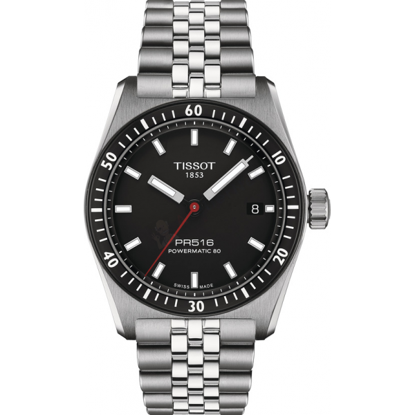 Bracelet acier gris Tissot - PR 516 / T605050083-Bracelet Montre Acier-AtelierNet