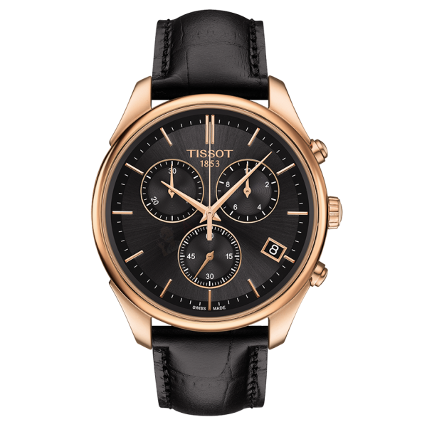 Bracelet cuir noir Tissot - TISSOT VINTAGE / T600038459-Bracelet Montre Cuir-AtelierNet