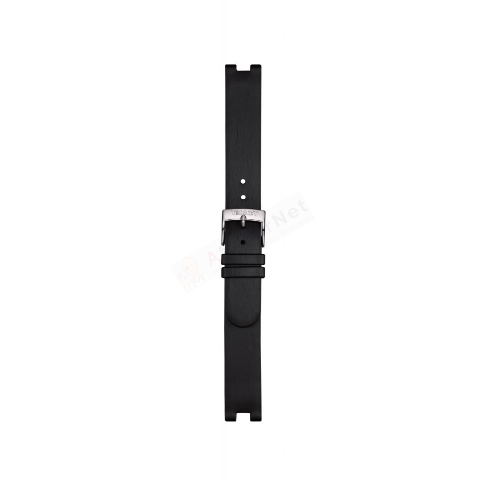 Bracelet tissu noir Tissot - T02 / T604040431-Bracelet Montre Tissot-AtelierNet