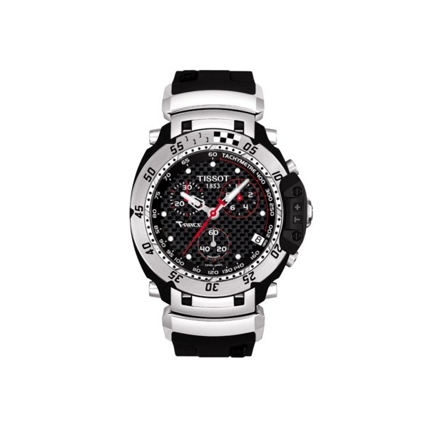 Bracelet silicone black Tissot - T-RACE CHRONO QUARTZ / T603028142-Bracelets de montres-AtelierNet