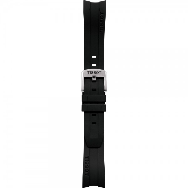 Bracelet silicone Tissot - PRC200 / T603032879-Bracelet Montre Silicone / Caoutchouc-AtelierNet