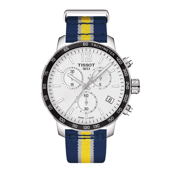 Bracelet synthetic blue yellow Tissot - QUICKSTER CHRONO LG / T604039511-Bracelets de montres-AtelierNet