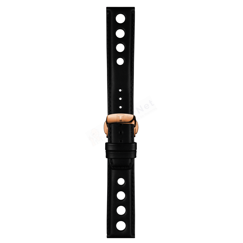 Bracelet cuir black Tissot - PRS 516 CHRONO / T600037165-Bracelets Cuir-AtelierNet