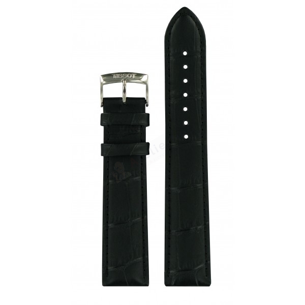 Bracelet leather black Tissot - PR 100 AUTO CLASSIC / T600037277-Bracelets Cuir-AtelierNet