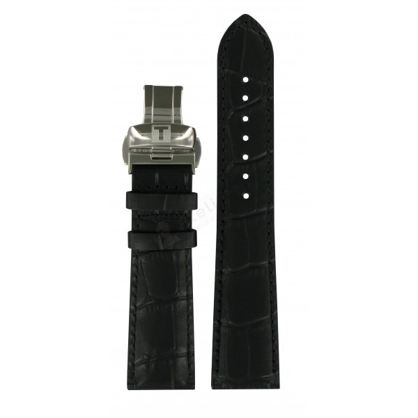 Bracelet cuir noir Tissot - BRIDGEPORT AUTOMATIC / T600037526-Bracelet de montre-AtelierNet