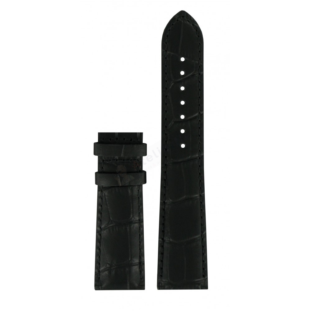 Bracelet cuir noir Tissot - BRIDGEPORT AUTOMATIC XL / T610037528-Bracelet de montre-AtelierNet
