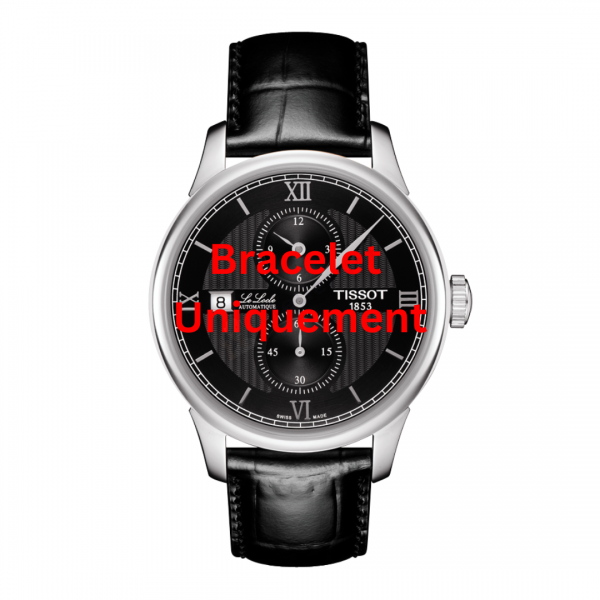 Bracelet leather black Tissot - LE LOCLE / T600013405-Bracelets de montres-AtelierNet