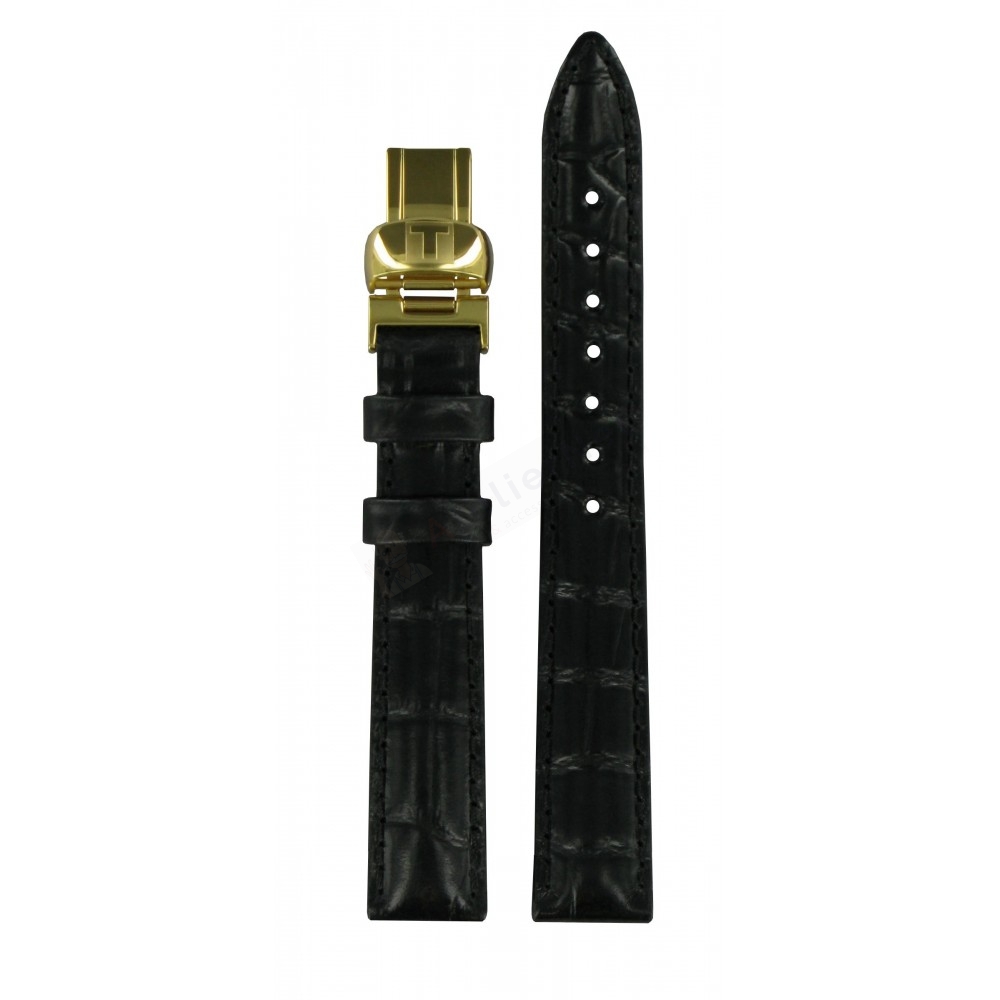 Bracelet leather black Tissot - FASCINATION / T600038583-Bracelets de montres-AtelierNet