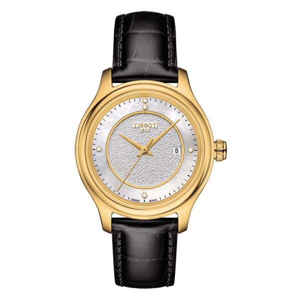 Bracelet leather black Tissot - FASCINATION / T610038584-Bracelets de montres-AtelierNet