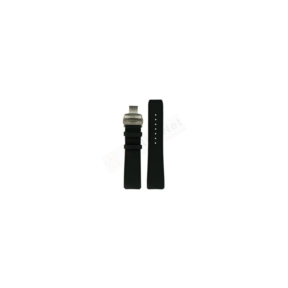 Bracelet cuir noir Tissot - T-TOUCH EXPERT SOLAR / T600035305-Bracelet Montre Cuir-AtelierNet