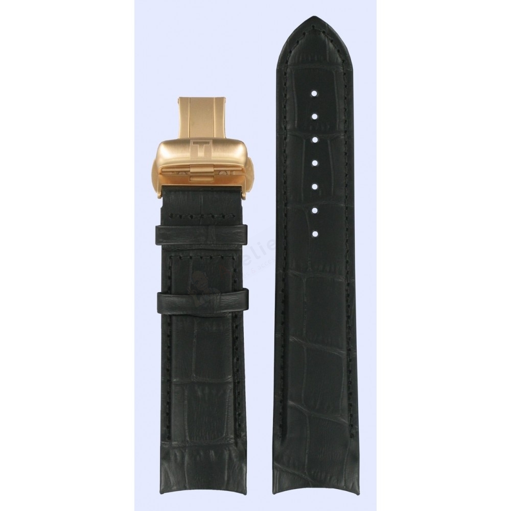 Bracelet cuir noir Tissot - COUTURIER AUTO/ T600028557-Bracelet de montre-AtelierNet