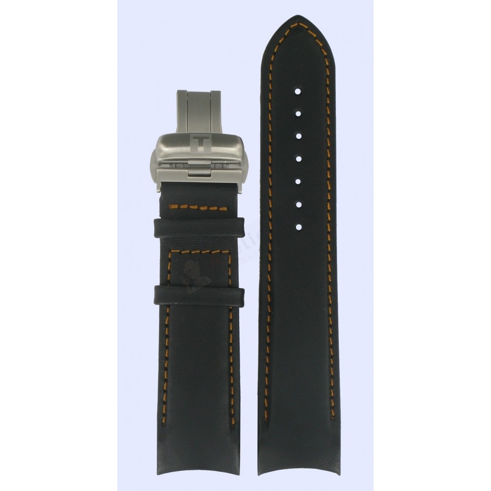 Bracelet cuir noir Tissot - COUTURIER AUTO/ T600041199-Bracelet de montre-AtelierNet