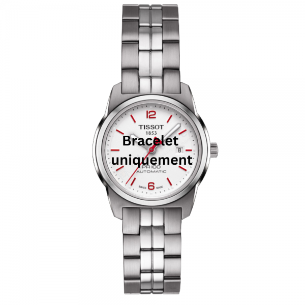 Bracelet métal gris Tissot - PR 100 AUTO CLASSIC / T605031144