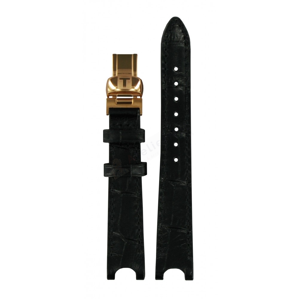 Bracelet leather black Tissot - ORGANDY / T600035482-Bracelets de montres-AtelierNet