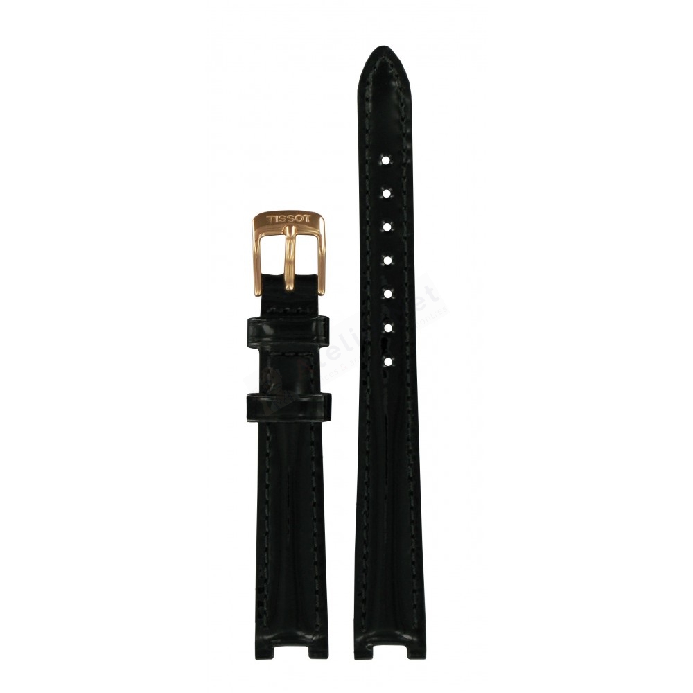 Bracelet leather black Tissot - GLAMOROUS / T600035465-Bracelets de montres-AtelierNet