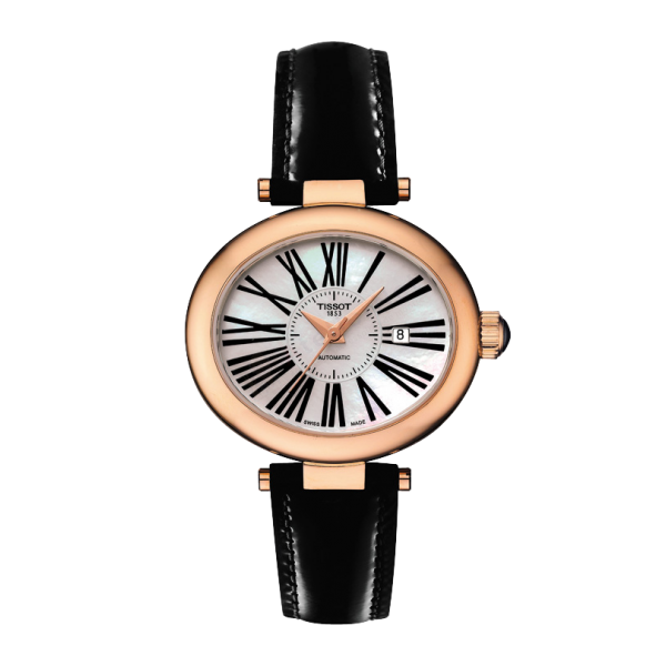 Bracelet leather black Tissot - GLAMOROUS / T600035465-Bracelets de montres-AtelierNet