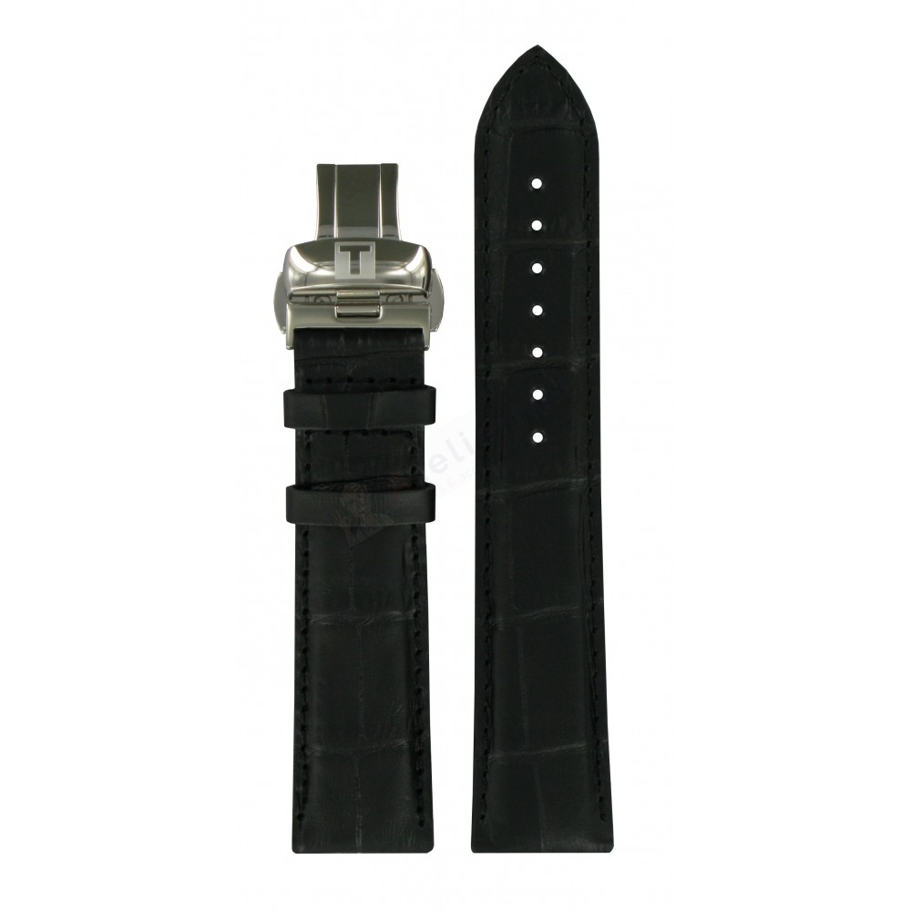 Bracelet cuir noir Tissot - BRIDGEPORT QUARTZ / T600035946-Bracelet de montre-AtelierNet