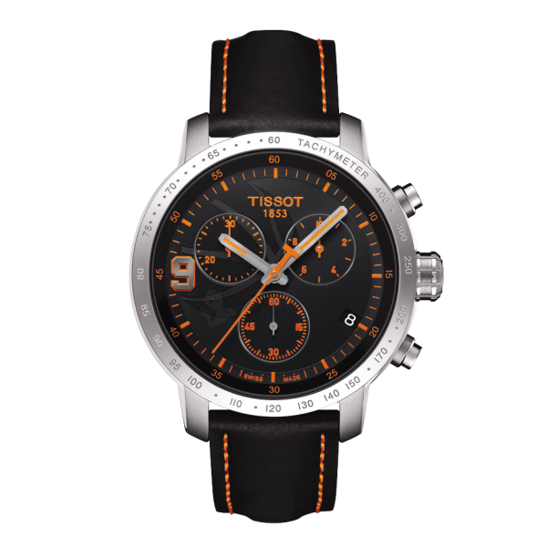 Bracelet leather black Tissot - PRC 200 GENT CHR QUA / T610033934-Bracelets de montres-AtelierNet
