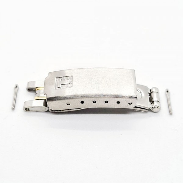 Fermoir acier pour bracelet acier bicolore Tissot - PR50 2000 / T631015607-Accessoires de montres-AtelierNet
