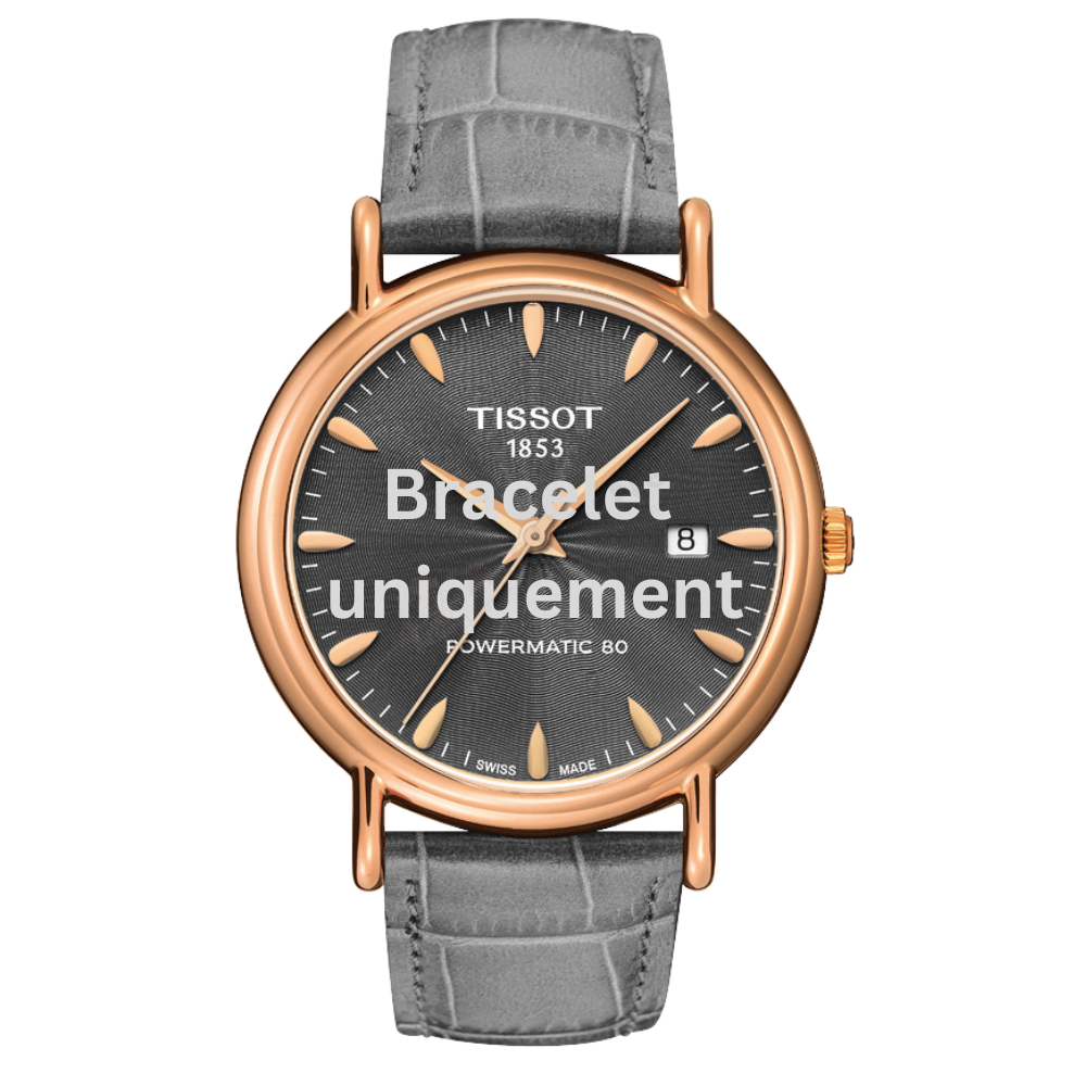 Bracelet leather grey Tissot - CARSON / T610034706-Bracelets de montres-AtelierNet