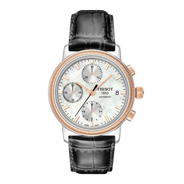 Bracelet leather grey Tissot - BRIDGEPORT XL / T610034668-Bracelets de montres-AtelierNet