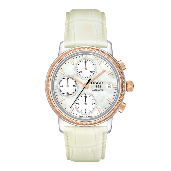 Bracelet leather white Tissot - BRIDGEPORT / T600034672-Bracelets de montres-AtelierNet