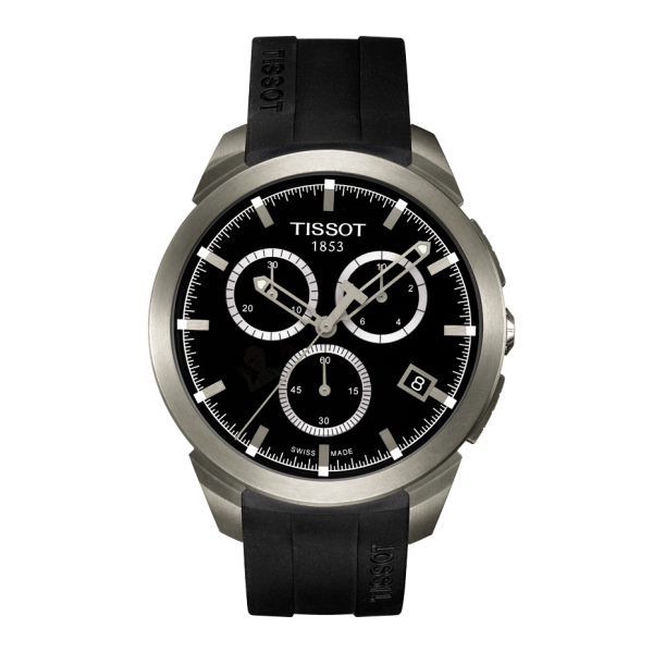 Bracelet caoutchouc noir Tissot - TITANIUM / T603032409-Bracelet de montre-AtelierNet