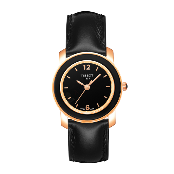 Bracelet cuir noir Tissot - CERAMIC / T610031892-Bracelet de montre-AtelierNet